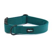 SARCELLE collier pour chien en velours turquoise 