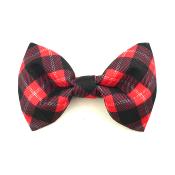 Noeud papillon écossais pour chien tartan rouge