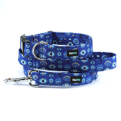 MATAKI collier bleu œil grec bleu