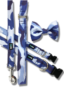 COLD CAMO - collier pour chien camouflage bleu 