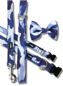 COLD CAMO - collier chien camouflage bleu