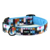 BLEU PIXEL Collier rembourr pour chien