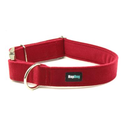 Collier pour chien en velours Chistmas Red