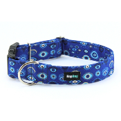 MATAKI collier chien il grec bleu