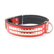 Collier GROS CHIEN en cuir rouge