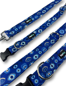 MATAKI collier bleu œil grec bleu