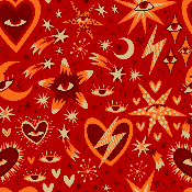 CELESTIAL HEART Collier chien rouge