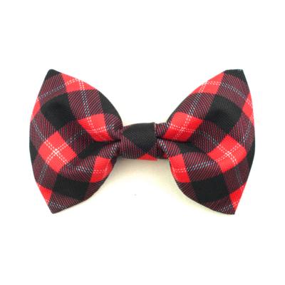 Noeud papillon écossais pour chien tartan rouge