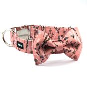 PASTEL MEADOW collier chien rose pastel