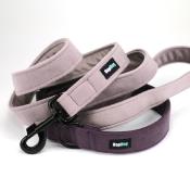 Laisse pour chien en velours LILA