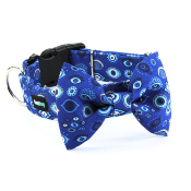 MATAKI collier bleu œil grec bleu