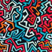 GRAFFITI collier chien tribal