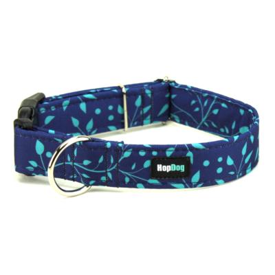 TRIBAL LEAVES collier bleu pour chien